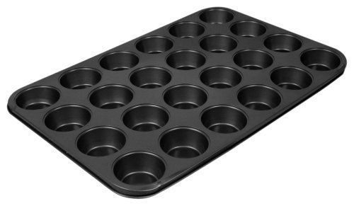 Bake excellant 24 count mini-muffin non stick cupcake baking pan glazed baker for sale