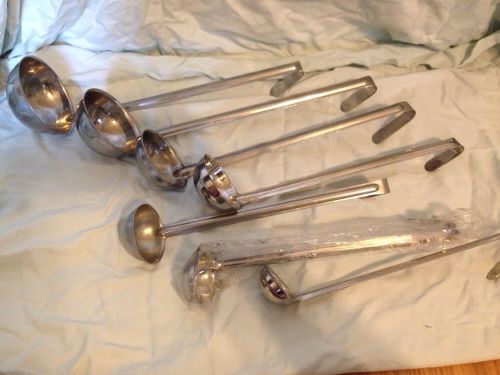 (7) stainless steel ladles. 1/2, 1, 2, 3, 4, 6, 8. long handled dipper for sale