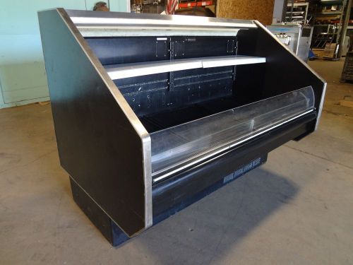 &#034;HUSSMANN&#034;75&#034;W SELF-SERVICE REFRIGERATED LIGHTED PRODUCE DELI COLD MERCHANDISER