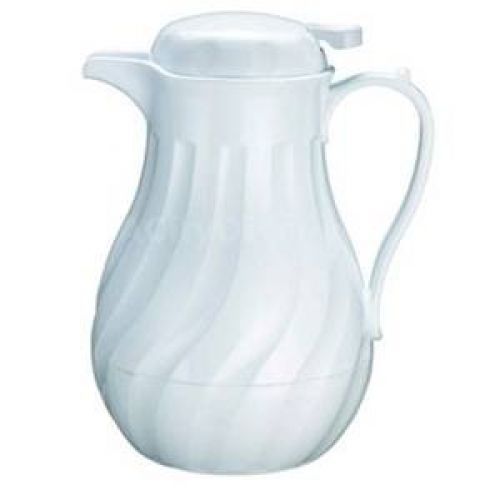 F3022 / 60 64 oz. white swirl coffee server for sale