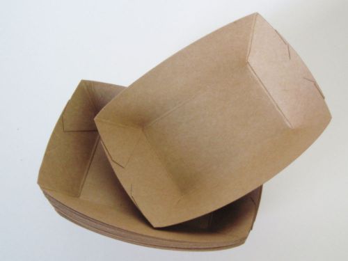 Large (2 Lb.) Kraft Paper Food Tray | 25 Ct