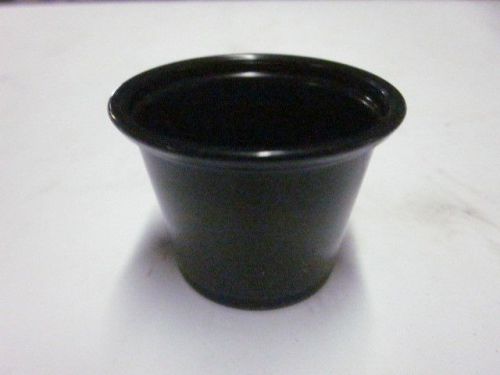 CASE (2500) DART 100PCBLK BLACK 1oz PORTION CONTAINERS SOUFFLE CUPS JELLO SHOTS