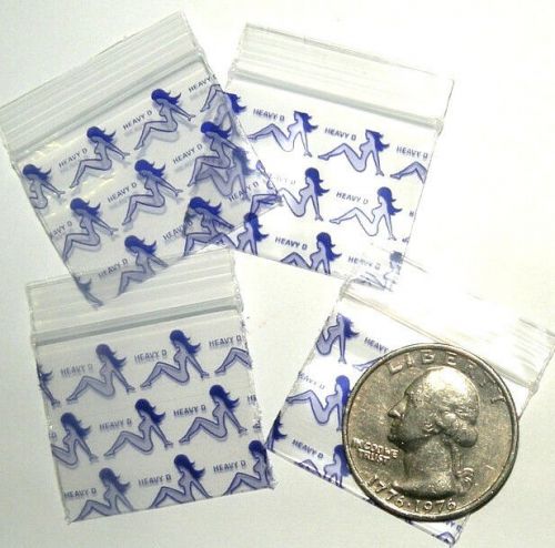 200 Mini Ziplock Bag Heavy D Baggies 1.25 x1 in. Apple Reclosable baggies 12510