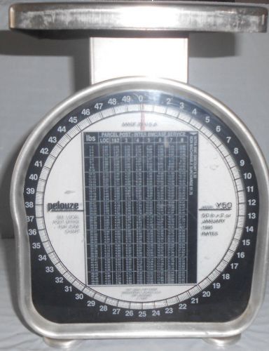 Pelouze Y50 Vintage Postal Scale - 50 lb x 2 oz