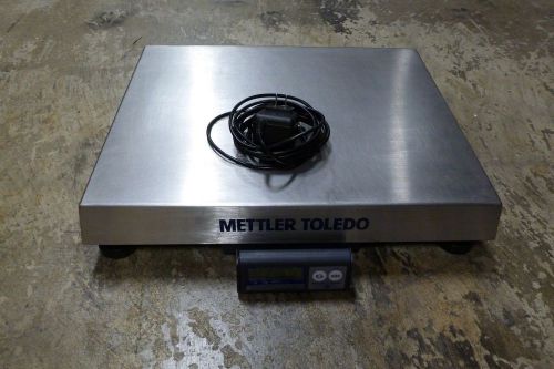 Mettler toledo ps90 shipping scale 150 lb capacity stainless steel platter for sale
