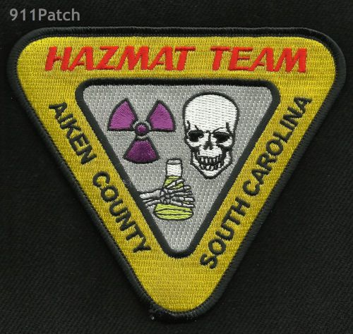 Aiken County, SC - HAZMAT TEAM Toxic Chemical FIREFIGHTER Patch FIRE DEPT.