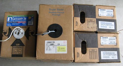 LOT OF 4 BOXES - COMMUNICATION CABLE - WIRE