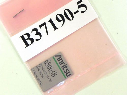 Anritsu B37190-5 68063B Model Label