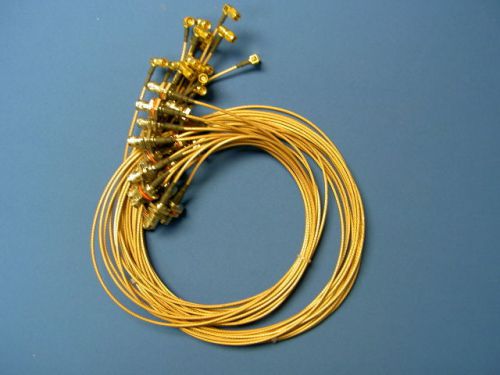 1 lot of 16 approximatley  47&#034; long  rgs316 bnc  to sma   rf coaxial cables for sale