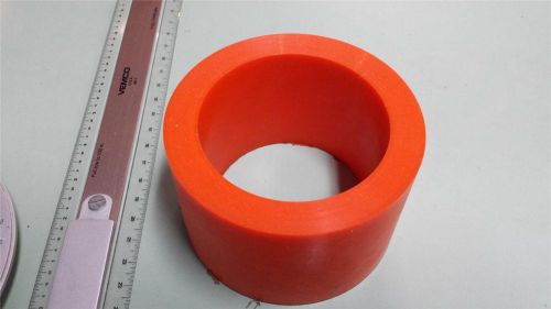 3-3/8&#034; id x 4-3/8&#034; od x 2-7/8&#034; long urethane / polyurethane 80 a orange tube for sale