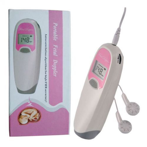 NEW FDA Pregnant Baby Fetal Heart Doppler Baby sound Monitor LCD 2.5MHZ Probe