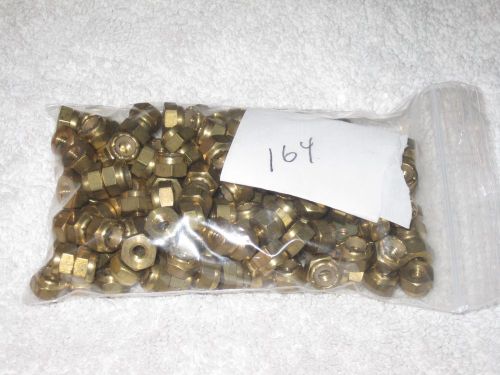 (164) BRASS NYLON LOCKNUTS LOCK NUTS