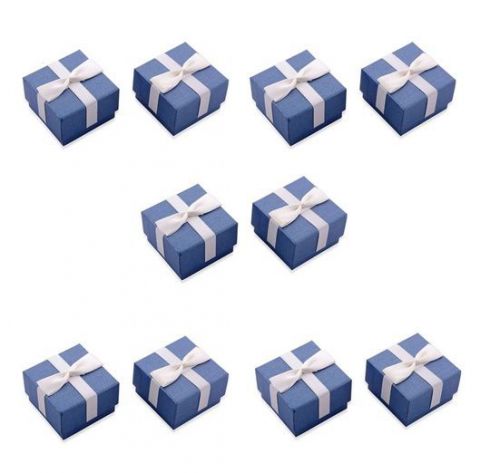 Lot of 10 new jewelry gift boxes with bow for sale