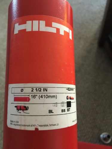 HILTI DD-B 2 1/2&#034; x 16&#034; DIAMOND CORE DRILL BIT BS CONNECTION NEW