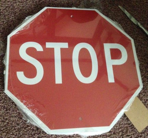 Stop sign street road signs 18 x 18 made by brady in u.s.a for sale