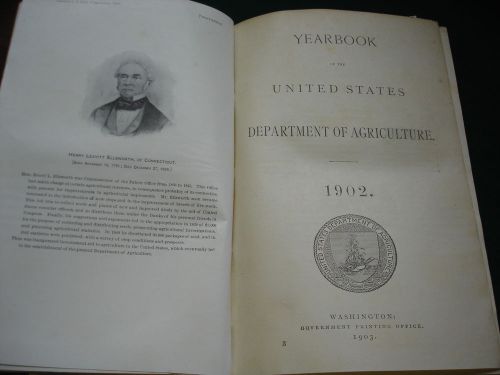 1902  UNITED STATES DEPARTMENT OF AGRICULTURE   AMAZING  INFORMATION!!!!!!!!!!!!