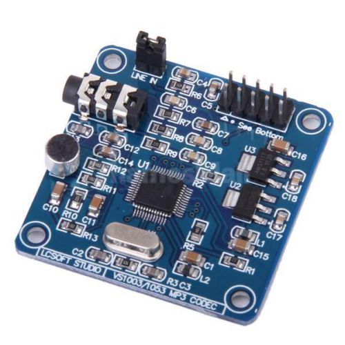 Vs1053 mp3 module development board w/ on-board recording function spi interface for sale