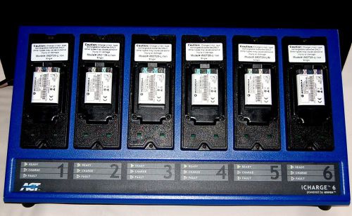 Icharge 6 Bay Gang Multi Charger Motorola Nextel + 6 Snn4655B Batteries Iden