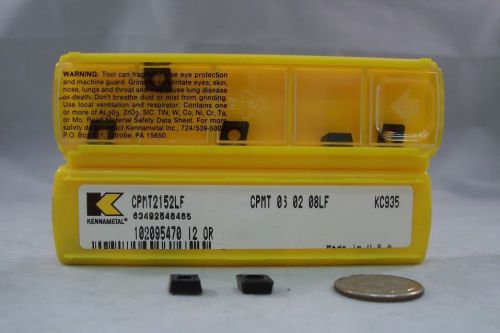 CPMT 21.52 LF KC935 (*NEW*) 10 Kennametal Carbide Inserts