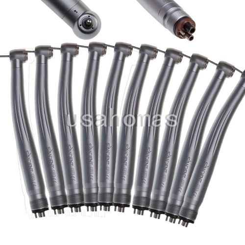 10X NSK Style New Dental High Speed Handpiece Turbine Push Button Type 4Hole