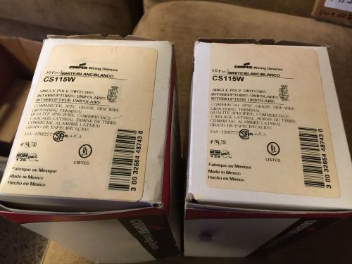 30 NIB Cooper Wiring devices CS115W