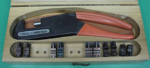 Kings KTH-1000 Crimp Tool Crimper ~ Aircraft Tools KTH1000 +lots of dies