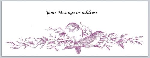 30 Birds Personalized Return Address Labels Buy 3 get 1 free (bo210)