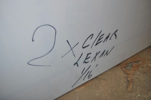 Plexiglass Clear Lexon 8&#039; x 4&#039; x 1/16&#034;     New     &#034;LOCAL PICKUP ONLY &#034;