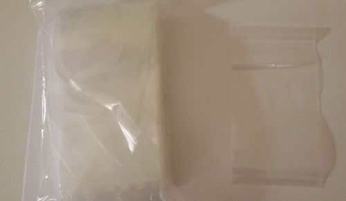 100 3&#034;x5&#034; ZIPLOCK BAGS Clear 2MIL Small POLY BAG RECLOSABLE BAGS Plastic Baggies