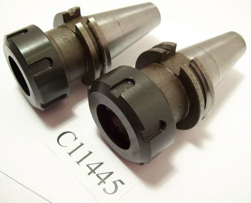 2 PC SET CAT40 ER40 COLLET CHUCK CAT 40 ER 40 LOT C11445