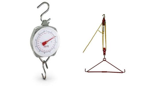 550lb HangingGame Scale &amp; 440lb Gambrel Hoist Kit Hunting Deer Fish Hog Weighing