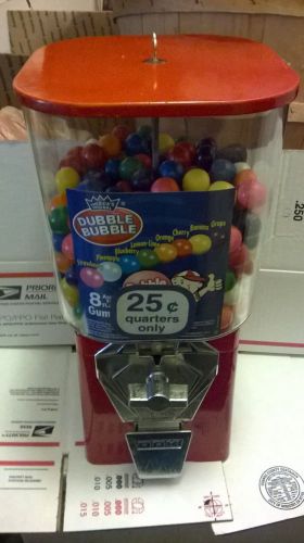 Oak gumball machine #1~quarters~new lock &amp; key~ for sale