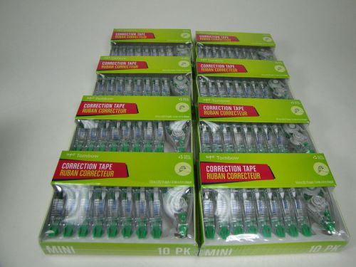 Tombow MONO Mini Model Correction Tape Dispensers (10 Pack) Case of 8