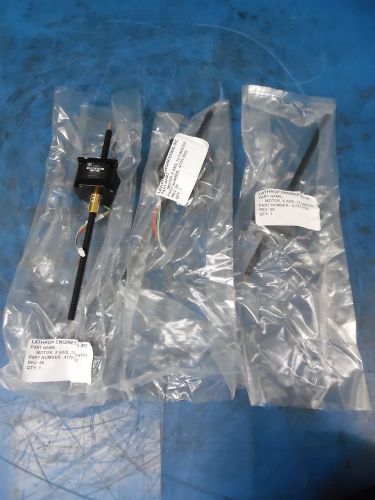 LOT OF 3 HAYDON/LATHROP/HSI LINEAR NON CAPTIVE X AXIS BALLSCREW &amp; STEPPING MOTOR