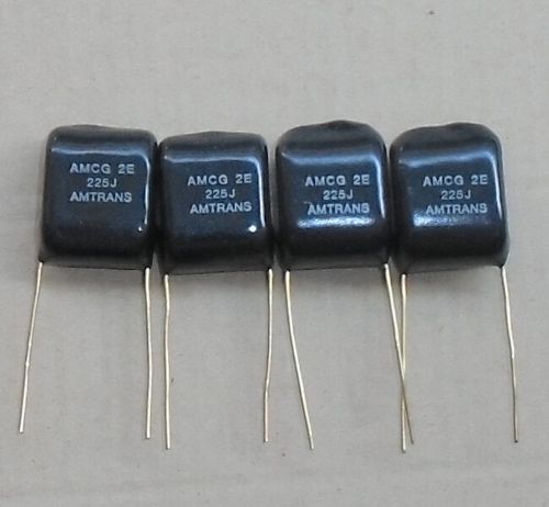 Japan amtrans hi-fi capacitor 2.2uf 250v pitch 1.8cm golden pin mica #j28 lx for sale