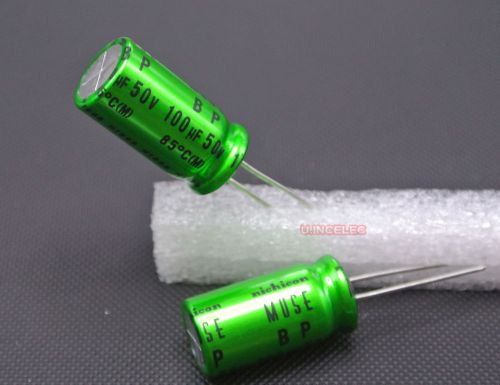 2pcs 100uF 50V Nichicon Muse ES BP BI-POLARIZED Electrolytic Capacitor