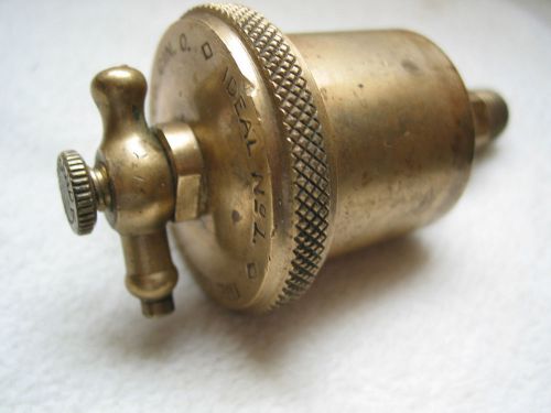 Lunkenheimer Ideal # 1 Grease Cup Brass Hit &amp; Miss Engine Vintage