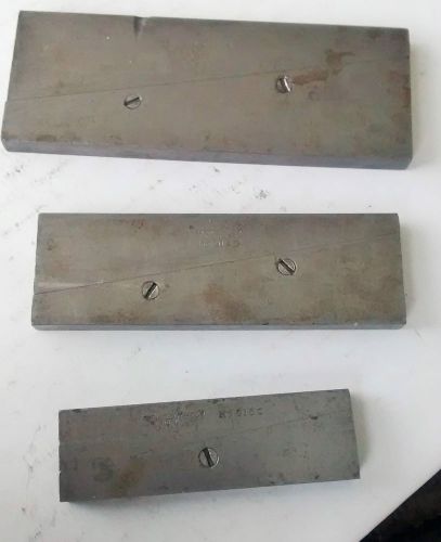 3~Lufkin Adjustable Parallels~915 C, D, &amp; E