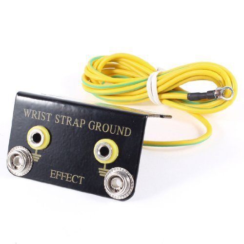 Ring Terminal 2M Cord Anti Static Metal Socket Ground for Wrist Strap