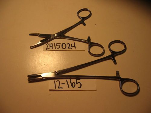 SET OF 2 NEEDLE HOLDERS: 1 OLSEN HEGER 1 MAYO HEGER NEEDLE HOLDER (LEFT HANDED)