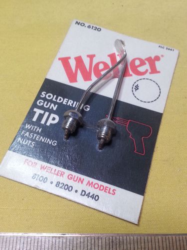 Weller Soldering Gun Tip w/ Fastening Nuts 6120 for Gun Models 8100 8200 D440