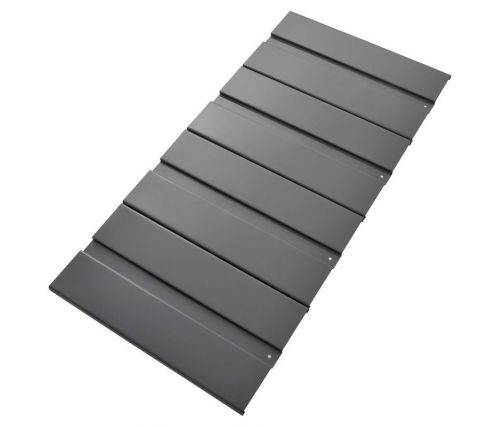 LYON RLSD3648 Ribbed Decking, 48 In. W, 36 In. D, Gray