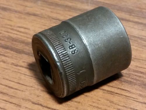 Vintage snap-on sb-320 1/2&#034; drive 12 point 1&#034; socket for sale