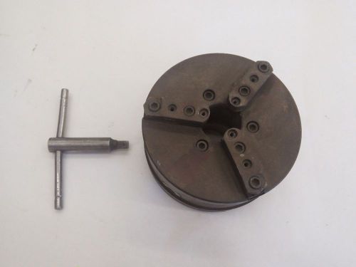 8 inch chuck 3 jaw union manufacturing threaded and keyed tapered rmv backplate for sale