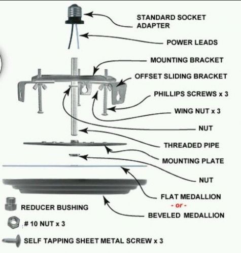 The Can Converter Recessed Light Conversion Kit Hanging Lights Fans Track Flush