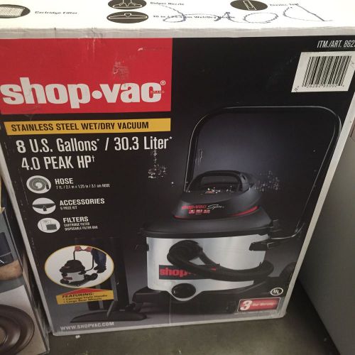 Shop-vac 8 gallon 4.0 peak hp wet / dry vacuum for sale