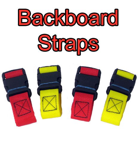 Backboard Straps 1 SET Quick Side Release Buckle Heavy Duty Poly - EMT EMS NEW