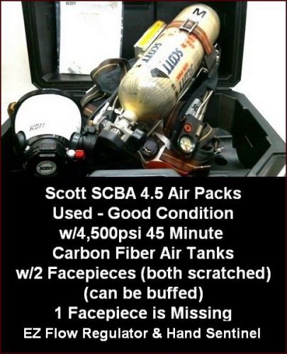 SCBA SCOTT AIR-PAK -- 3ea. -- FOR ONE PRICE