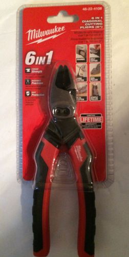 MILWAUKEE 6 IN 1 DIAGONIAL CUTTING PLIERS (NIB) 9 OZ