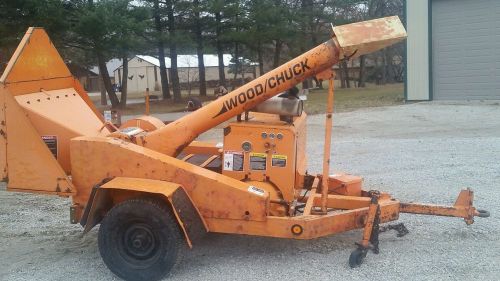 99 WoodChuck Chipper 12&#034; Drum  wood tree brush altec orange  Ford Industrial Gas